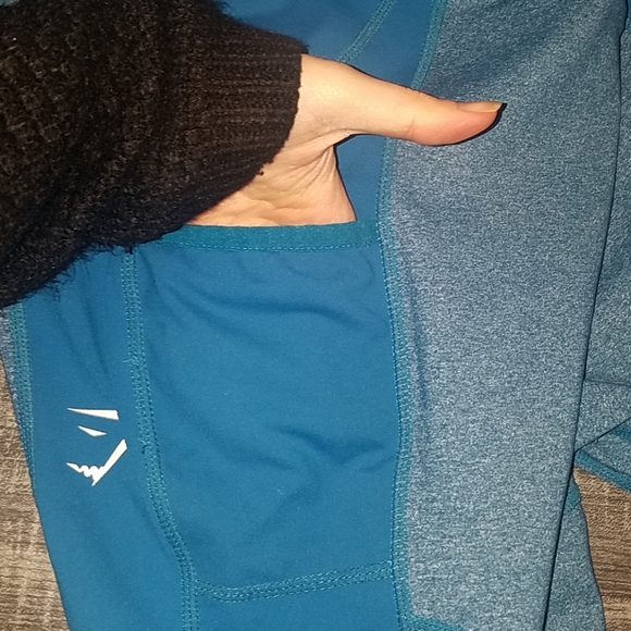 Gymshark Teal Blue High Waist Leggings - Picture 7 of 7